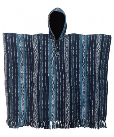 Women's Poncho Pure Cotton Brushed Baja Hooded Poncho 15 $30.79 Sweaters