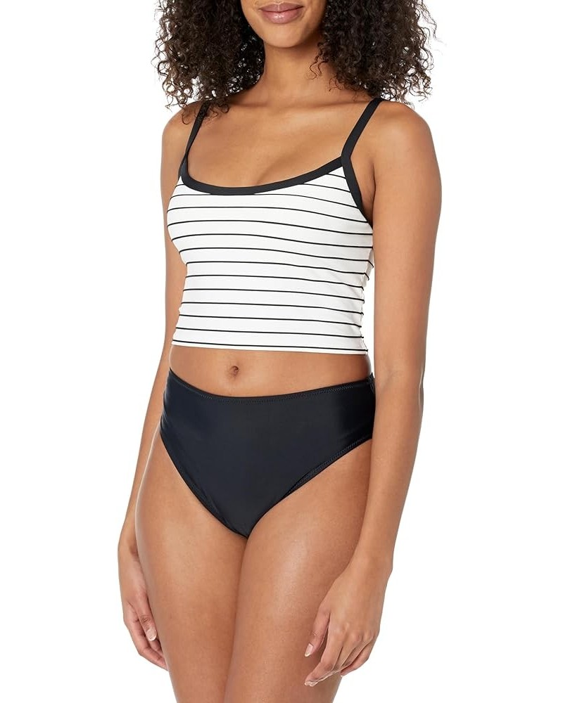 Women's Standard Michelle Crop Bikini Top Swimsuit Deep Sea Stripe $9.76 Swimsuits