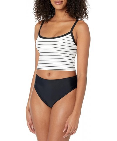 Women's Standard Michelle Crop Bikini Top Swimsuit Deep Sea Stripe $9.76 Swimsuits