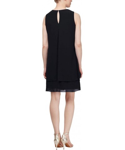 Women's Sleeveless Cutout Pearl Neck Dress Black Detail $20.38 Dresses