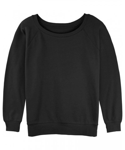 Women's Raglan Pullover with Coverstitch Black $8.93 Sweaters