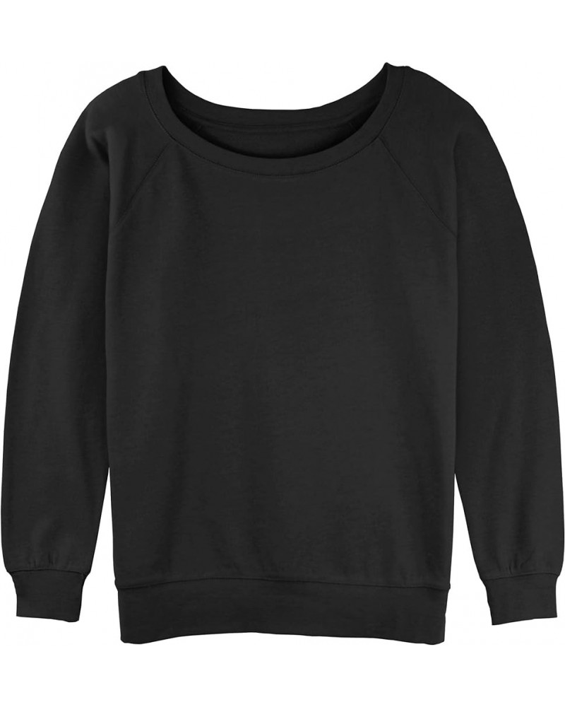 Women's Raglan Pullover with Coverstitch Black $8.93 Sweaters