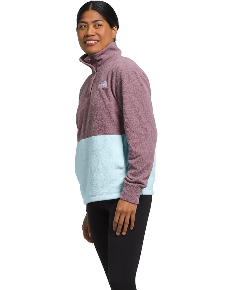 Women's Pali Pile Fleece ¼ Snap Fawn Grey/Icecap Blue $31.51 Jackets