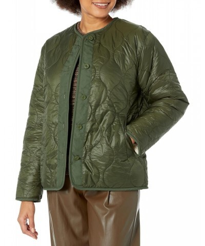 Women's Marissa 05 Jacket, Army, Green, Off White, L $65.65 Jackets