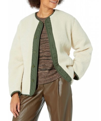 Women's Marissa 05 Jacket, Army, Green, Off White, L $65.65 Jackets