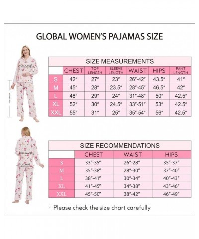 Women Cotton Pajamas Long Sleeve PJs Button Down Sleepwear S-3XL Pink Tie Dye $19.79 Sleep & Lounge