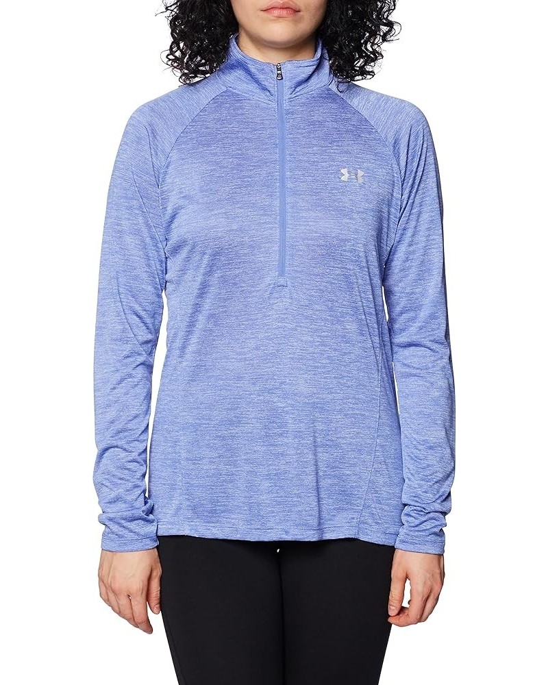 UA Tech™ Twist ½ Zip (495) Baja Blue / White / Metallic Silver $15.64 Activewear