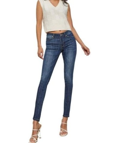 Kancan Women's Mid Rise Super Skinny Jeans - KKC7085LOH Dark $31.05 Jeans