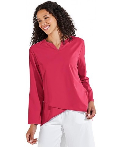 UPF 50+ Womens Santa Barbara Tunic Top - Sun Protective (Large- Bay Aqua) Small Lush Magenta $27.95 Tops