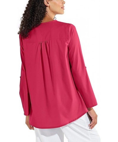 UPF 50+ Womens Santa Barbara Tunic Top - Sun Protective (Large- Bay Aqua) Small Lush Magenta $27.95 Tops