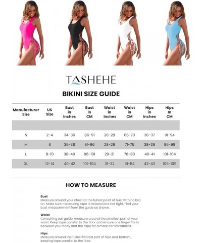 Women's One Piece Swimsuit High Leg Bathing Suit Cutout 1 Piece Swimsuit White $15.39 Swimsuits