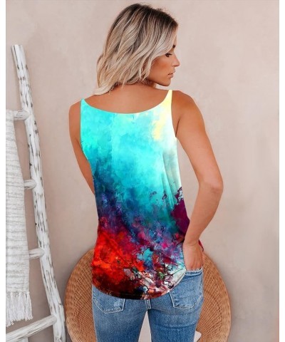 Women's Sexy Sleeveless Tank Tops Summer Tops V Neck Zipper Basic Cami Tee Shirts Blouses Dye 1 $14.66 Tanks