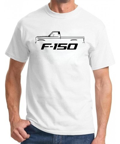 1980-86 Ford F150 Pickup Truck Classic Outline Design Print Tshirt White $12.93 T-Shirts