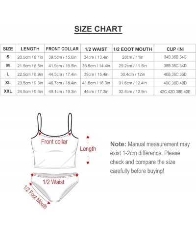 Jamaica Flag Bikini Swimsuit Women's 2 Piece Swimsuit V Neck Sexy Bikini Sets for Women L Small White-3 $17.04 Swimsuits