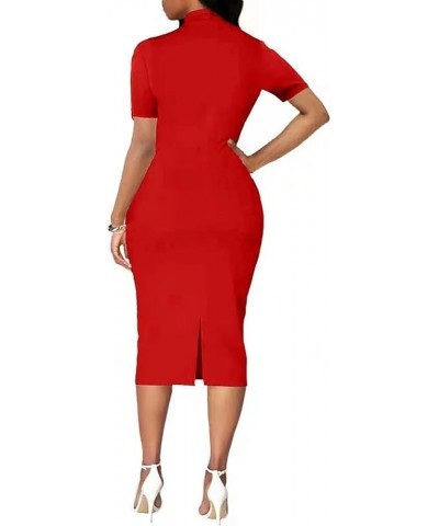 Women's Bodycon Pencil Dress Business Long Sleeve Elegant Bow Knot Work Office Cocktail Party Sheath Dresses Short Sleeve Bow...