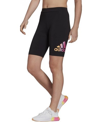 Women's Gradient Logo Bike Shorts Black $9.77 Activewear