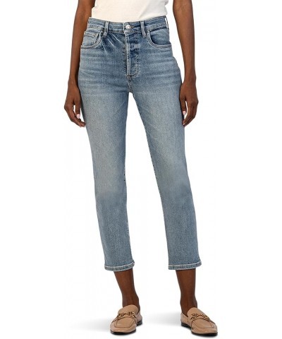 Women's Elizabeth High-Rise Crop Straight Legs Regular Hem in Supported Supported $38.15 Jeans