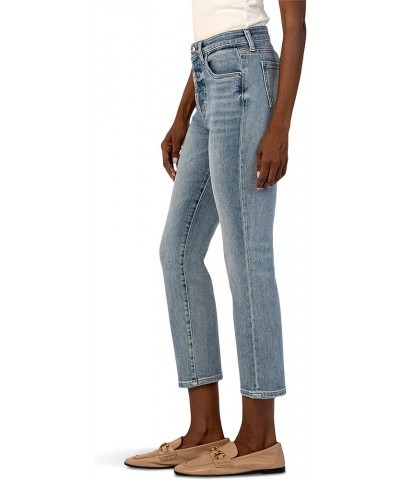 Women's Elizabeth High-Rise Crop Straight Legs Regular Hem in Supported Supported $38.15 Jeans