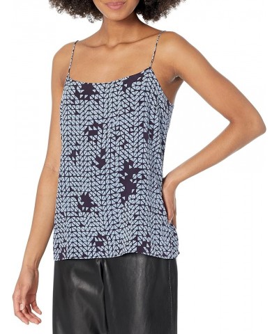 Women's Elastic Bk Cami.Tile Blue Multi $11.66 Others