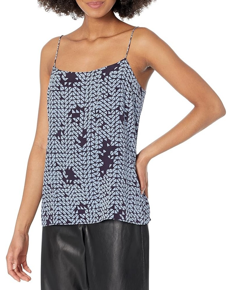 Women's Elastic Bk Cami.Tile Blue Multi $11.66 Others