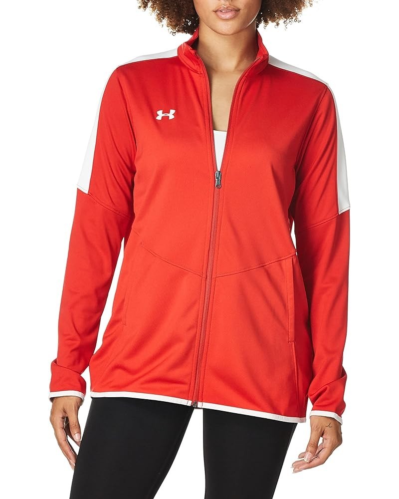 Women's Rival Knit Warm-Up Jacket Red $10.96 Jackets