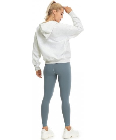 Women's Fleece Lined Hooded Sweatshirt Tops, Oversized Casual Pullover with kangaroo Pocket & Drawstring Light Grey $18.13 Ho...