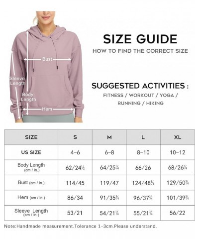 Women's Fleece Lined Hooded Sweatshirt Tops, Oversized Casual Pullover with kangaroo Pocket & Drawstring Light Grey $18.13 Ho...