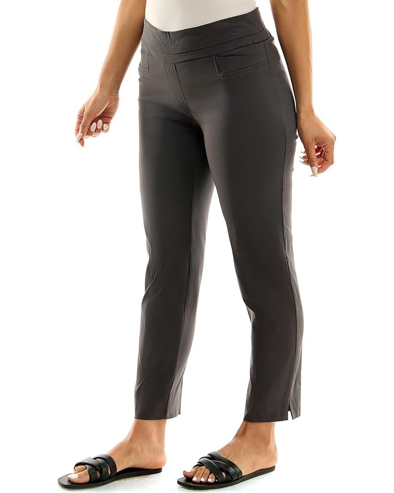 Women's Pull-on Ankle Length Pants Made with Millennium Fabric Grey $19.94 Pants