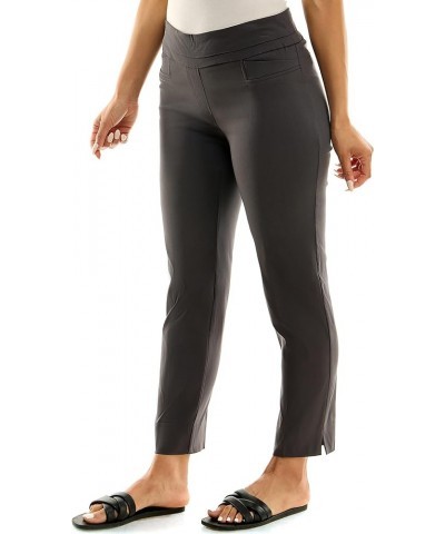 Women's Pull-on Ankle Length Pants Made with Millennium Fabric Grey $19.94 Pants