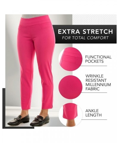 Women's Pull-on Ankle Length Pants Made with Millennium Fabric Grey $19.94 Pants