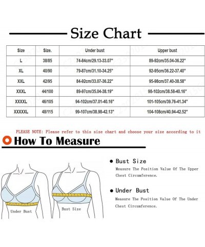 Womens Plus Size Wireless Bras Full Coverage Longline Push Up Bra Comfortable Breathable Lightly Lined Everyday Bras A1_yello...