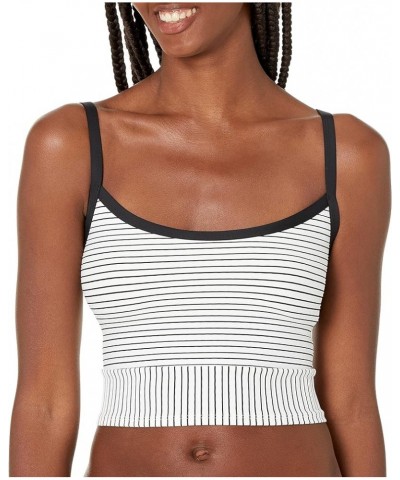 Women's Standard Michelle Crop Bikini Top Swimsuit Emotion Textured Stripe $19.99 Swimsuits