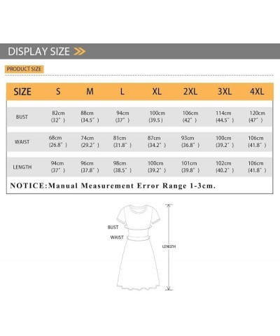 Women's Cute Print Short Sleeve Unique Casual Flared A Line Party Short Dress Snowflake Christmas $13.67 Dresses