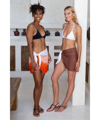 Womens Bathing Suit Cover Up Sarong Pareo Bikini Beach Skirt Short Sarong Wrap Charcoal $12.16 Swimsuits