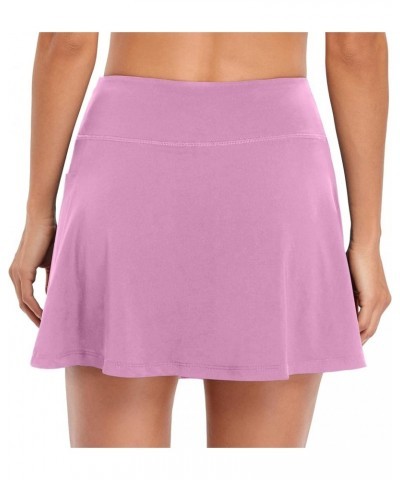 Tennis Skirts for Women Elastic Athletic Golf Skorts with Pockets Rose $14.57 Skorts