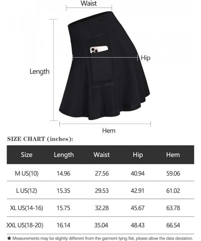 Tennis Skirts for Women Elastic Athletic Golf Skorts with Pockets Rose $14.57 Skorts