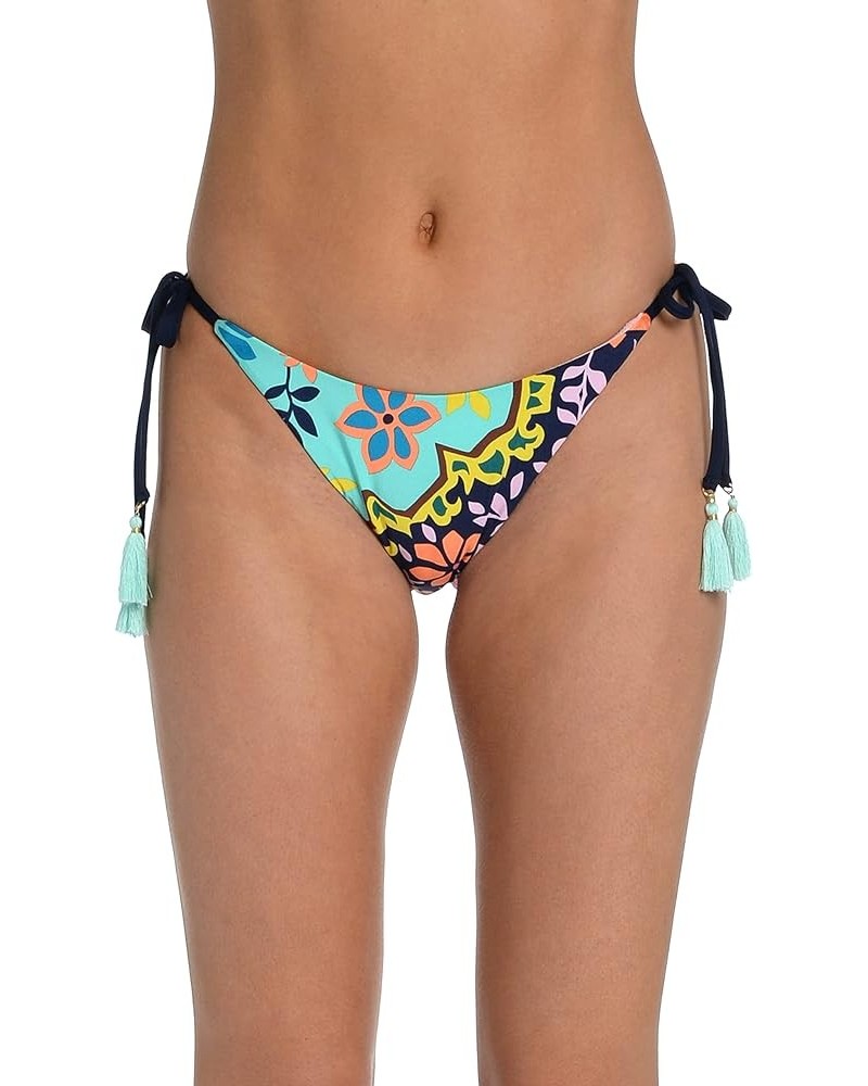 Women's Standard Side Loop Hipster Bikini Swimsuit Bottom Multi//Flora-block $9.48 Swimsuits