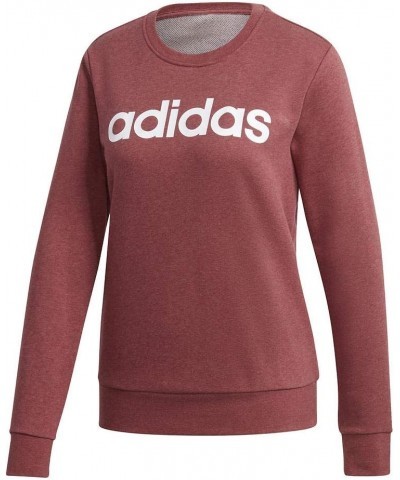 Women's Essentials Linear Sweatshirt Legacy Red Mel/White $22.09 Activewear