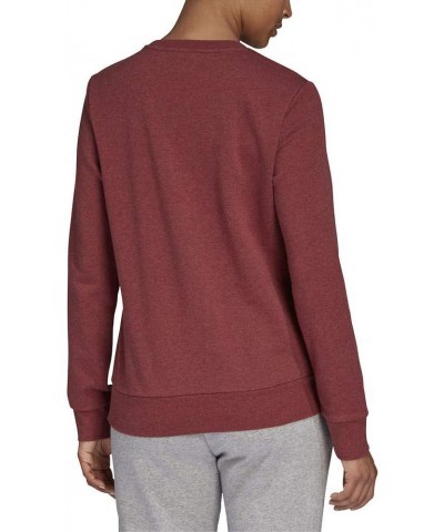 Women's Essentials Linear Sweatshirt Legacy Red Mel/White $22.09 Activewear