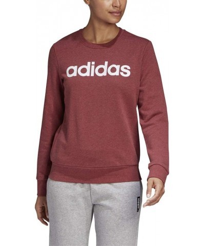 Women's Essentials Linear Sweatshirt Legacy Red Mel/White $22.09 Activewear