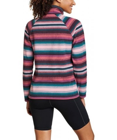 Women's Fast Fleece Raglan-Sleeve 1/4-Zip - Print Bayberry $32.44 Jackets