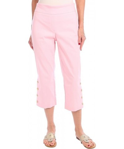 Petite 21 in. Solid Bootcut Capris 39 (US 8) Pink $14.58 Pants