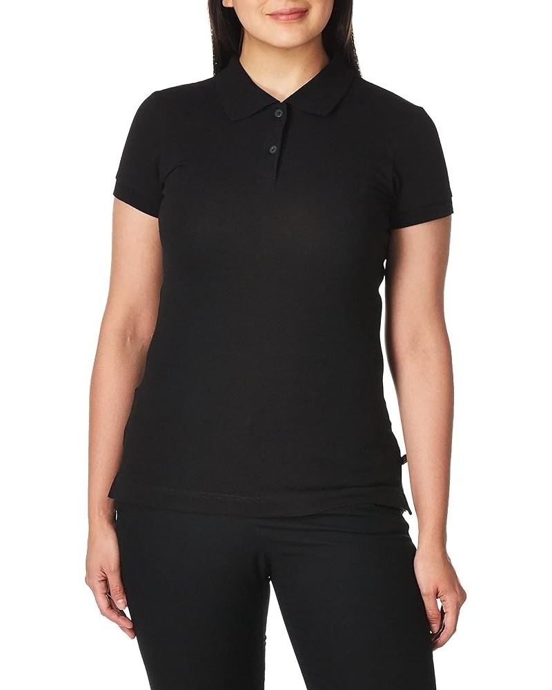 Uniforms Juniors' Stretch Pique Polo Shirt Black $11.60 Others