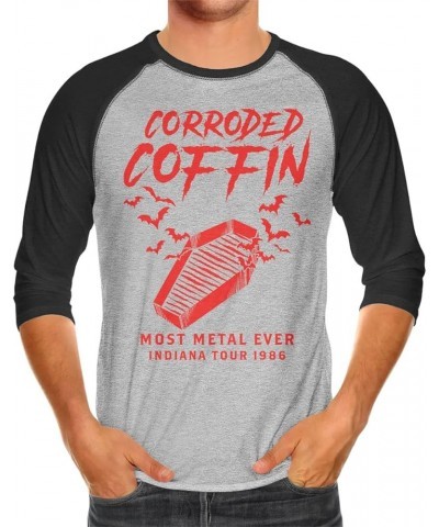 Corroded Coffin - Most Metal Ever Tour 1986 Unisex 3/4 Raglan Shirt Heather / Black $9.66 T-Shirts