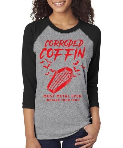 Corroded Coffin - Most Metal Ever Tour 1986 Unisex 3/4 Raglan Shirt Heather / Black $9.66 T-Shirts