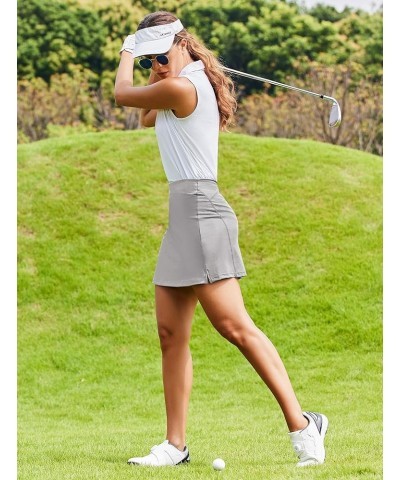 Women's Athletic Skort Golf Skirt with Pockets Shorts Active Tennis Running Workout Sports___ Light Grey $16.73 Skorts