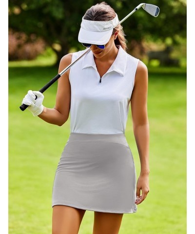 Women's Athletic Skort Golf Skirt with Pockets Shorts Active Tennis Running Workout Sports___ Light Grey $16.73 Skorts