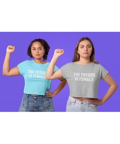 The Future is Female Feminism Womens T-Shirt Yellow $9.03 T-Shirts