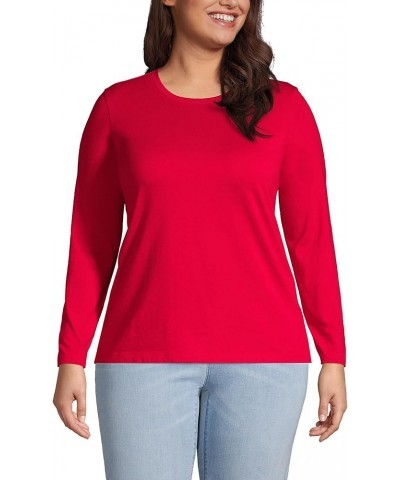 Women's Relaxed Supima Cotton T-Shirt Red $14.18 T-Shirts