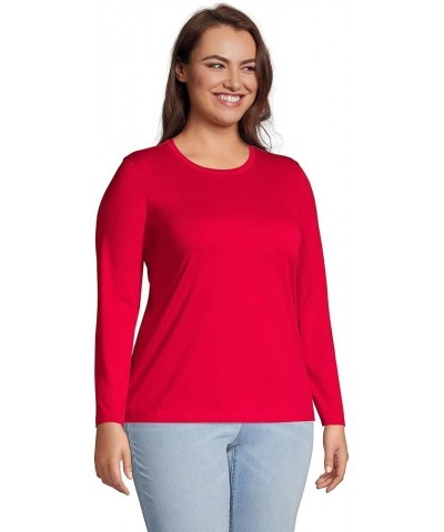 Women's Relaxed Supima Cotton T-Shirt Red $14.18 T-Shirts